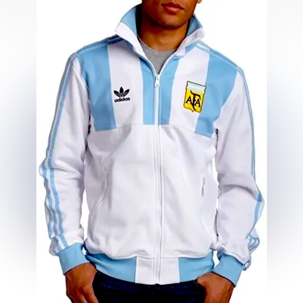 Adidas FIFA- ARGENTINA "1978" Track Jacket MLS OFFICIAL Blue White RARE SIZE M